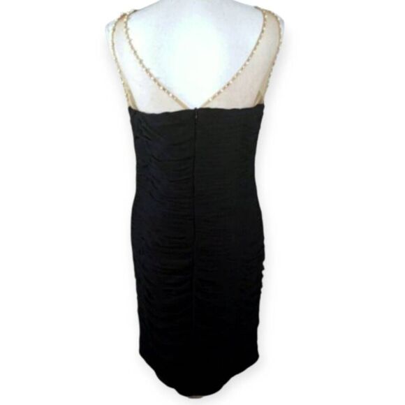 SCARLET NITE BLACK & NUDE DRESS SZ.12 EUC - Picture 4 of 6